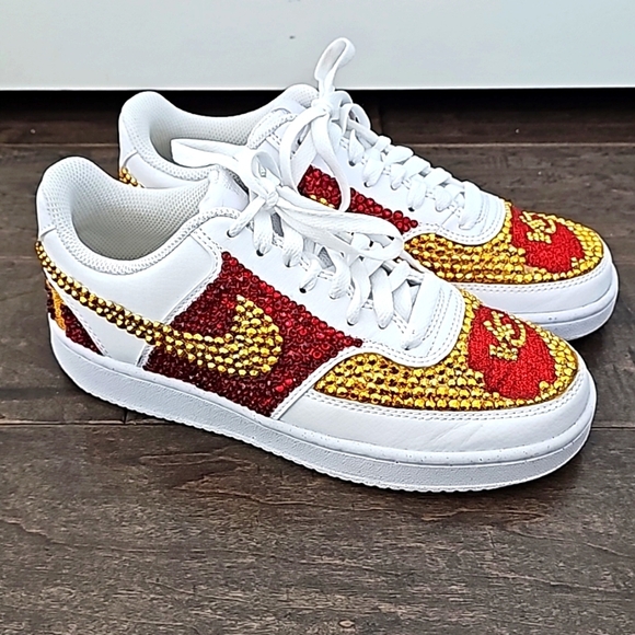 Kansas City Chiefs Women's Nike Custom Sneakers sz 6.5 - Picture 2 of 9